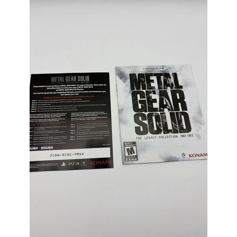 Metal Gear Solid Legacy Collection 1987-2012 Sony PS3 2 Disc Game CIB Konami